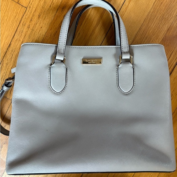 Kate Spade Evangelie Laurel Way Satchel, Saffiano Leather Crossbody Purse. - Picture 2 of 14